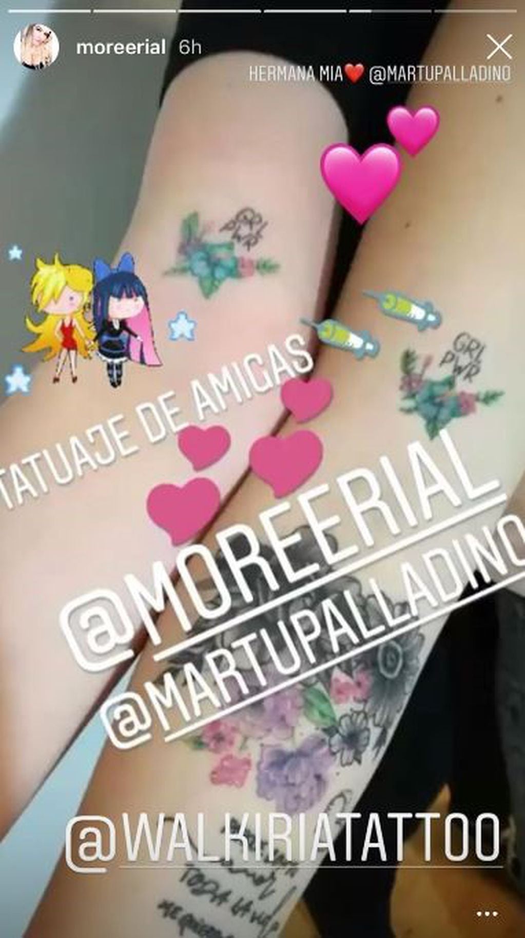 El nuevo tatuaje de More Rial.