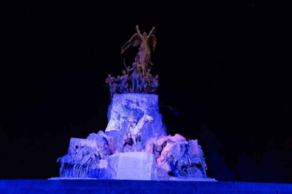 Espectáculo en el Cerro de la Gloria por los 110 años del monumento (Prensa Gobierno de Mendoza)