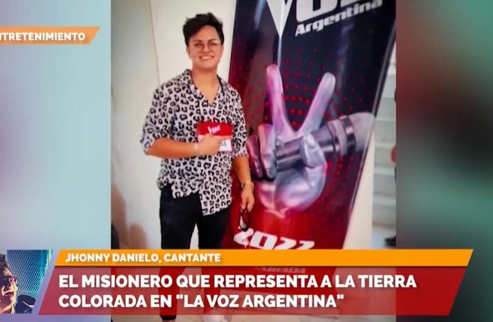 Jhonny Danielo, representante de la tierra colorada en “La Voz Argentina”