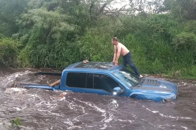 Crecida en Río Quilpo.