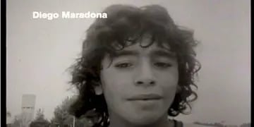 Diego Maradona en su primera entrevista