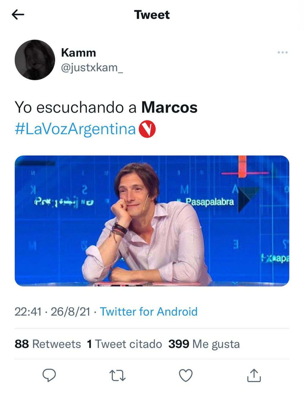 Los memes en Twitter por la presentación de Marcos Olaguibet en La Voz Argentina.
