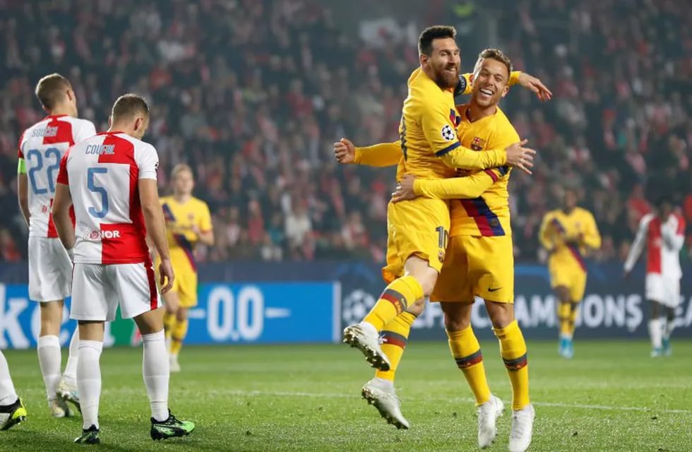 Champions League: Barcelona vence 1-0 a Slavia Praga con gol de Lionel Messi. (AP)