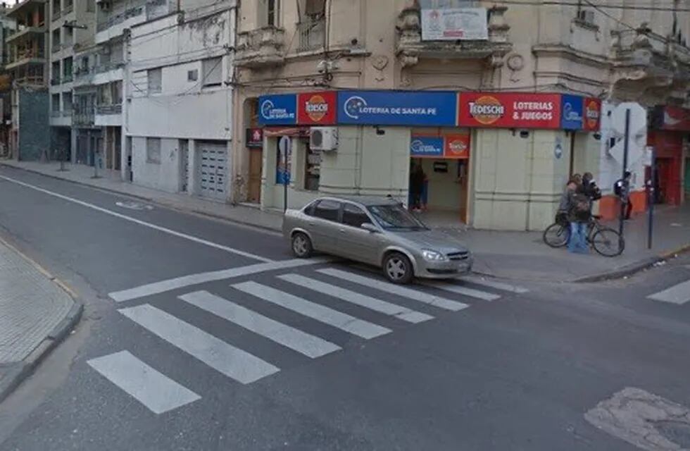 Un joven se accidentó en la zona de Laprida y 3 de Febrero. (Street View)