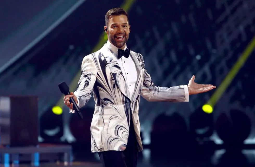 LAS VEGAS, NEVADA - NOVEMBER 14: Ricky Martin speaks onstage during the 20th annual Latin GRAMMY Awards at MGM Grand Garden Arena on November 14, 2019 in Las Vegas, Nevada.   Rich Fury/Getty Images/AFP\n== FOR NEWSPAPERS, INTERNET, TELCOS & TELEVISION USE ONLY ==
