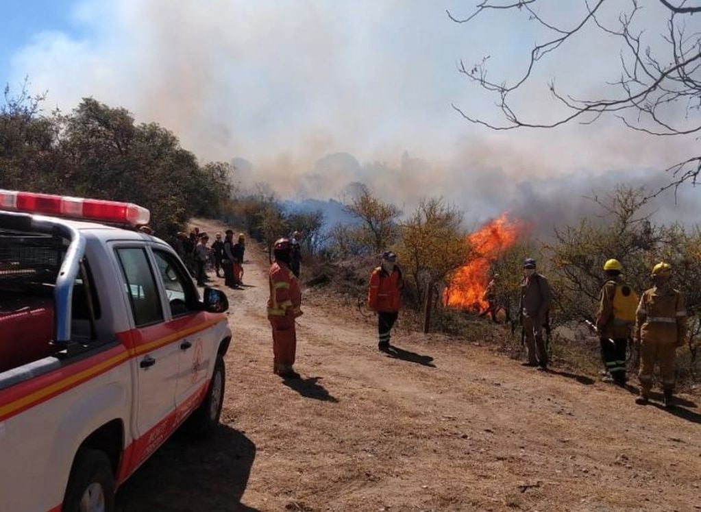 Incendios forestales en diferentes regiones de la provincia de Córdoba\u002E (Foto: Gobierno de Córdoba)\u002E