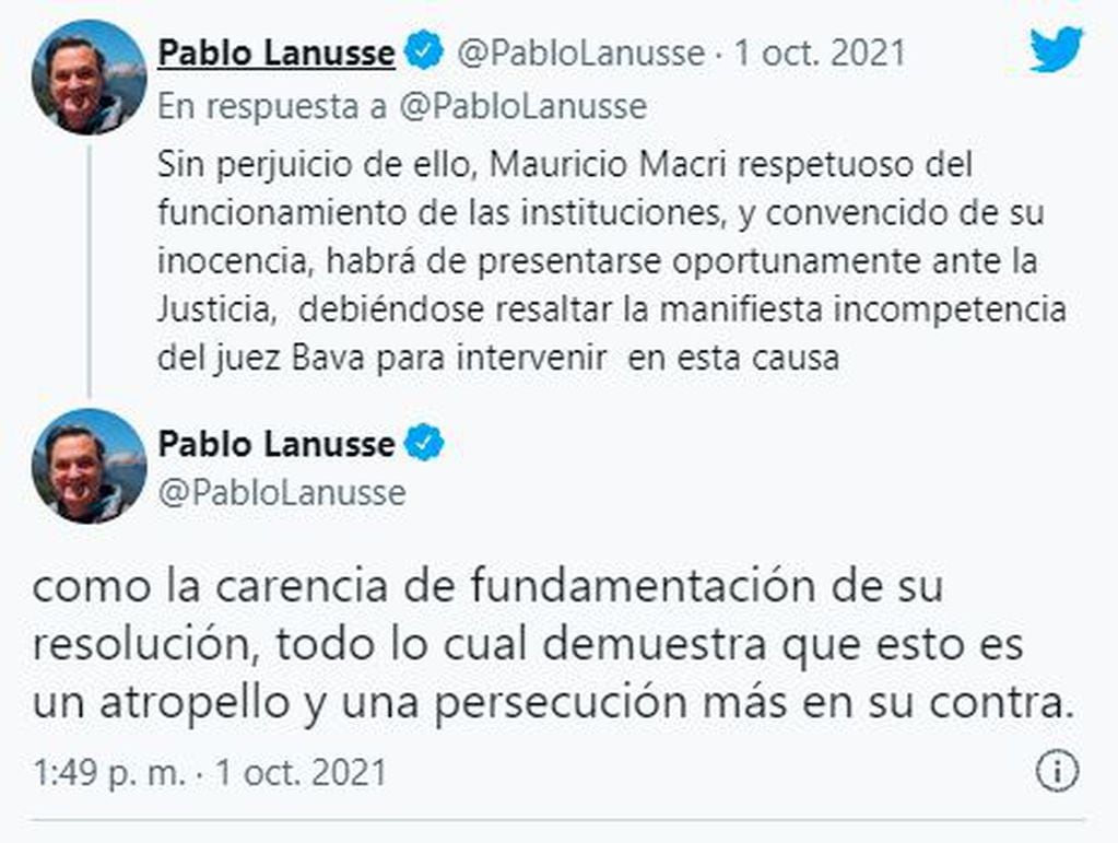 La respuesta del abogado de Macri, Pablo Lanusse, ante la citación a indagatorio por la causa de espionaje en relación al ARA San Juan.
