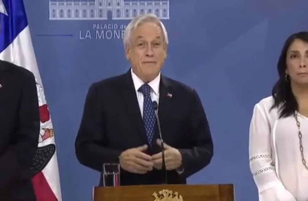 El mensaje del presidente Piñera. (Web)