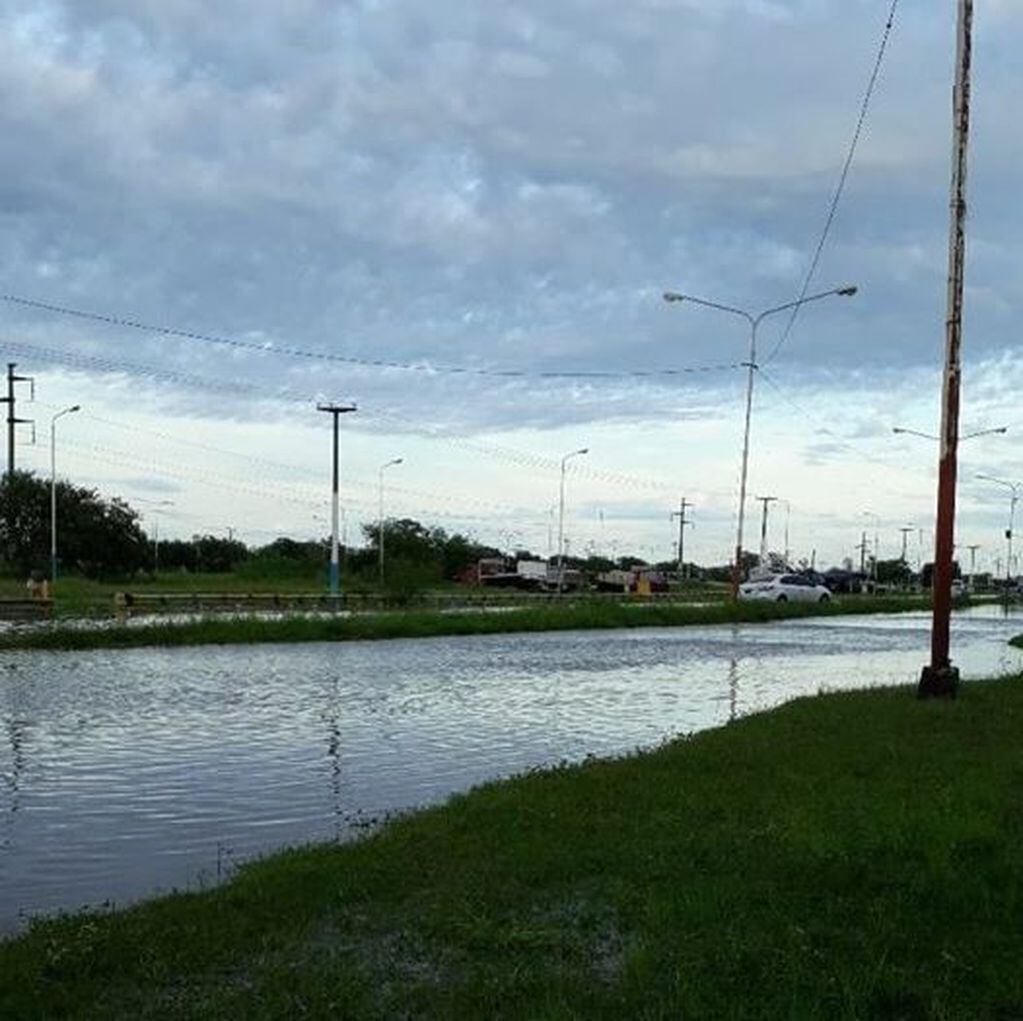 Resistencia en emergencia hídrica tras un intenso temporal. (Foto: Diario Chaco)