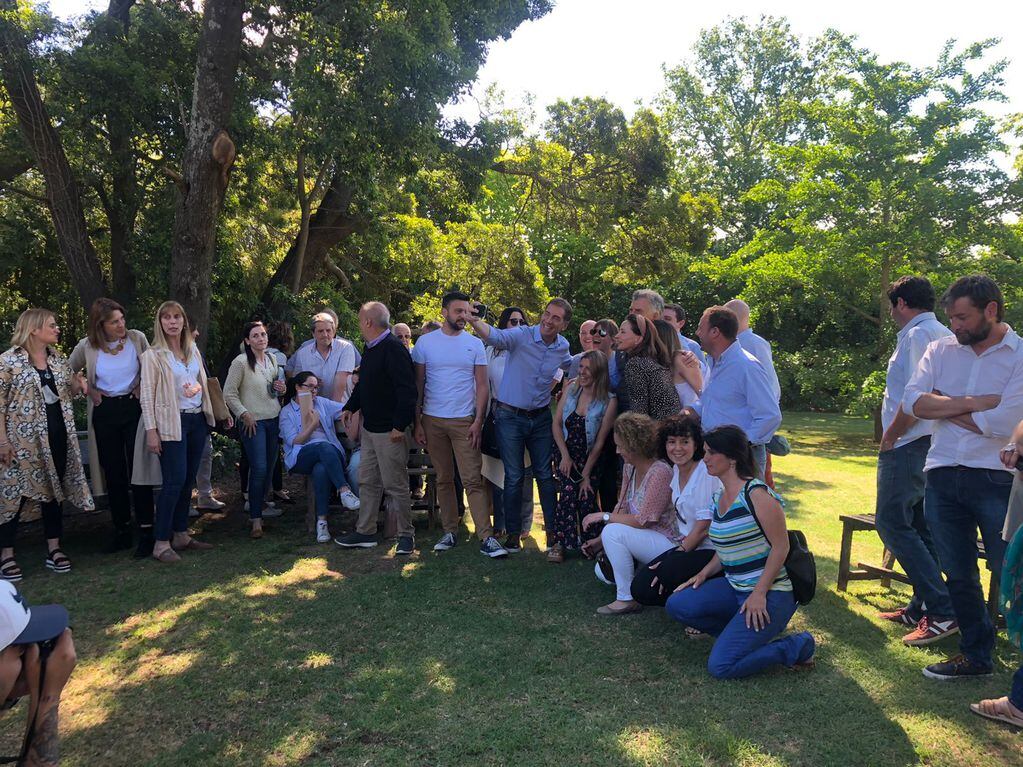 El expresidente Mauricio Macri en Tandil