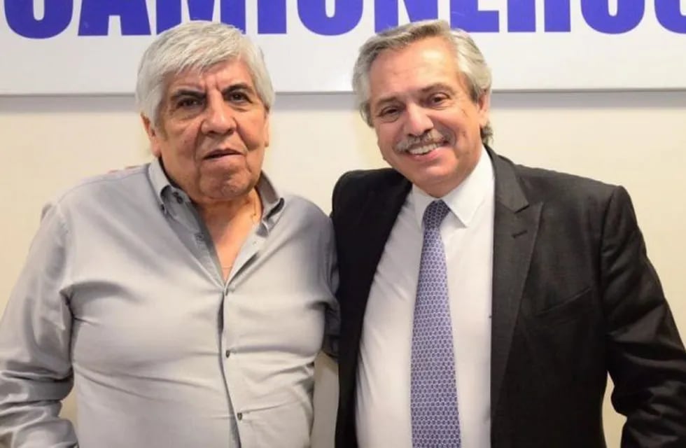 Hugo Moyano y Alberto Fernández (Foto: web)