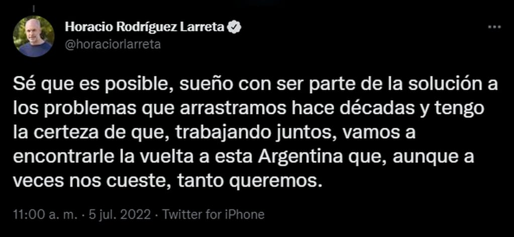 Larreta se refirió a la interna entre Alberto Fernández y Cristina Kirchner. Además, se proclamó "la solución" a la crisis que atraviesa Argentina.