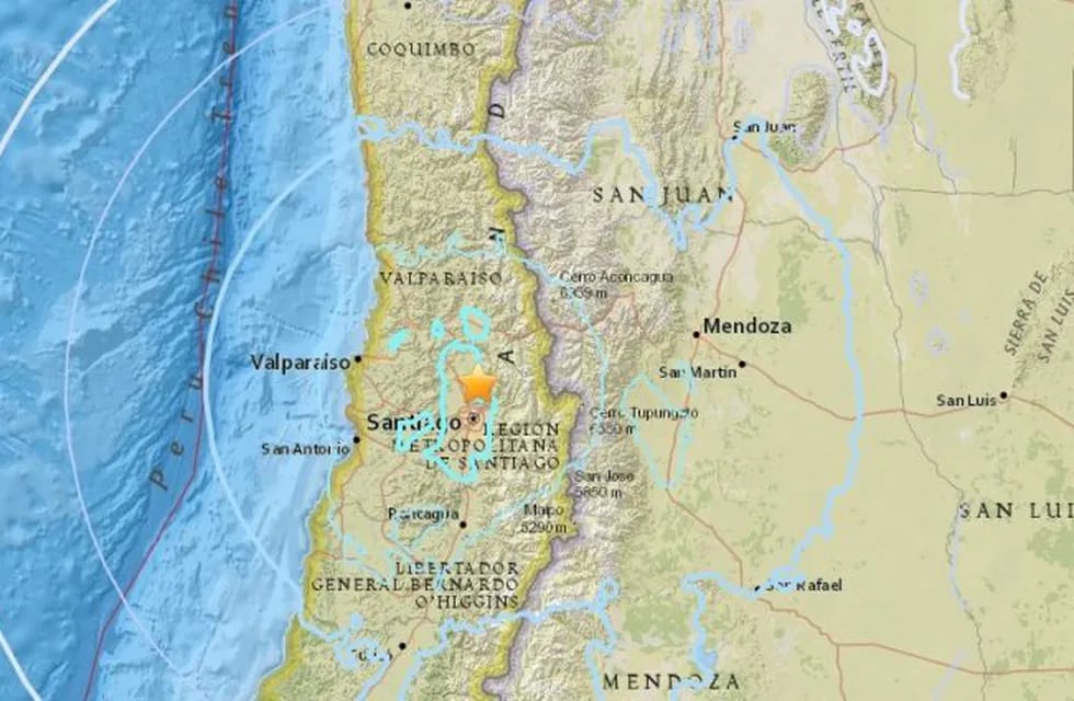 Sismo de 5,4 sacudió a cinco regiones de Chile.