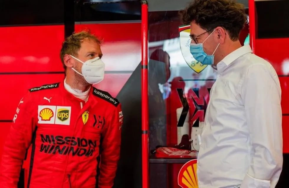 Pruebas de Ferrari en Mugello antes del inicio de la temporada 2020 de F1, postergado por la pandemia de coronavirus.