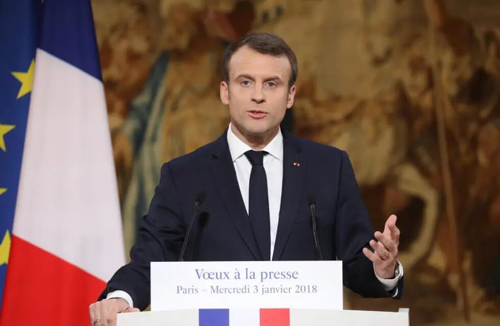 El presidente francés, crítico con la prensa. (EFE)