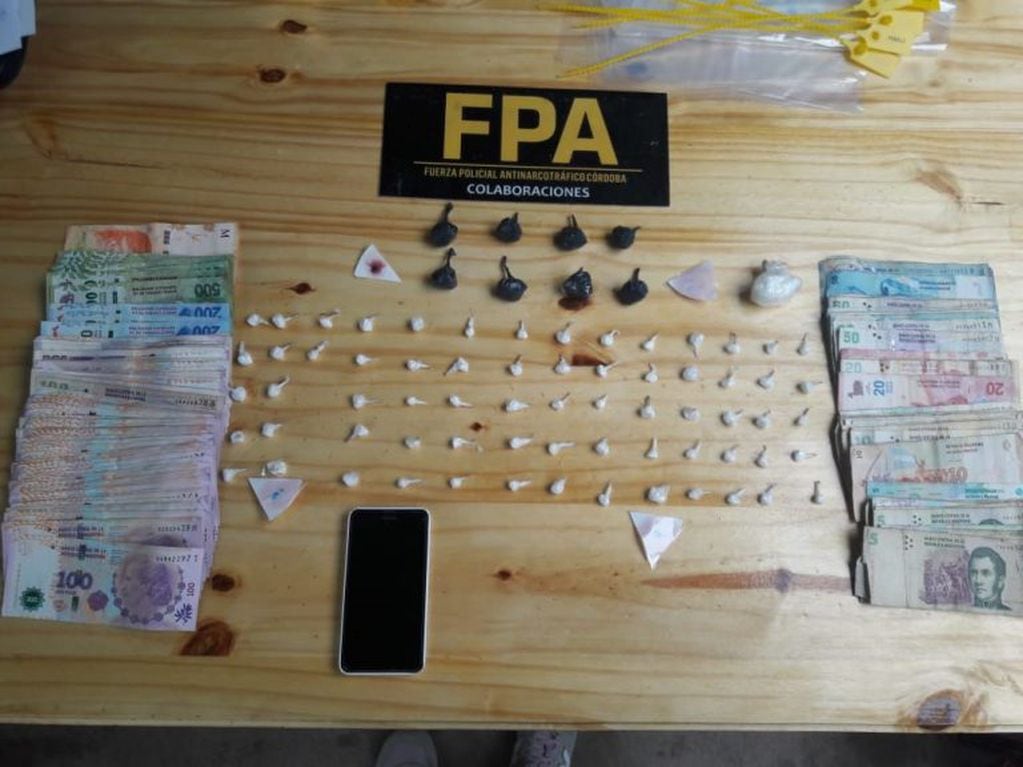 La FPA secuestró dosis de estupefacientes y dinero.
