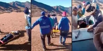 Salteño fue rescatado en helicóptero tras caer de su caballo en una zona de mucha altura