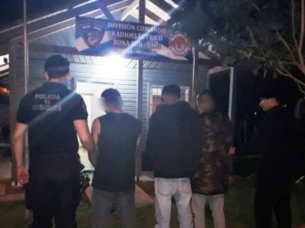 Tres jóvenes detenidos en Oberá