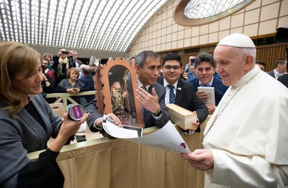 Paredes Urquiza visitó al Papa Francisco