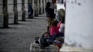 Gente en situación de calle. (La Voz)