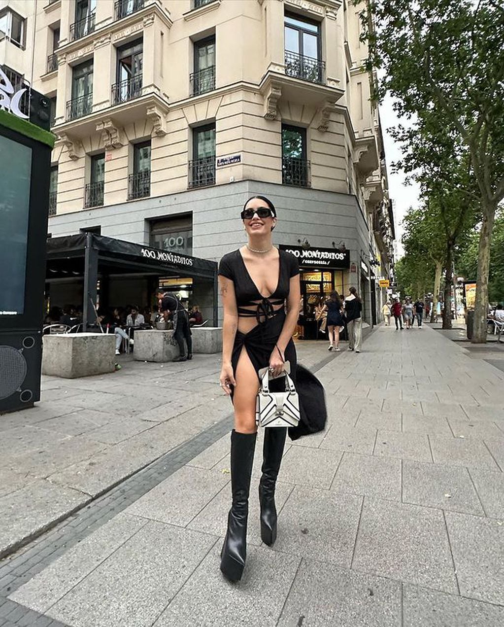 Lali Espósito con un look sexy en Madrid