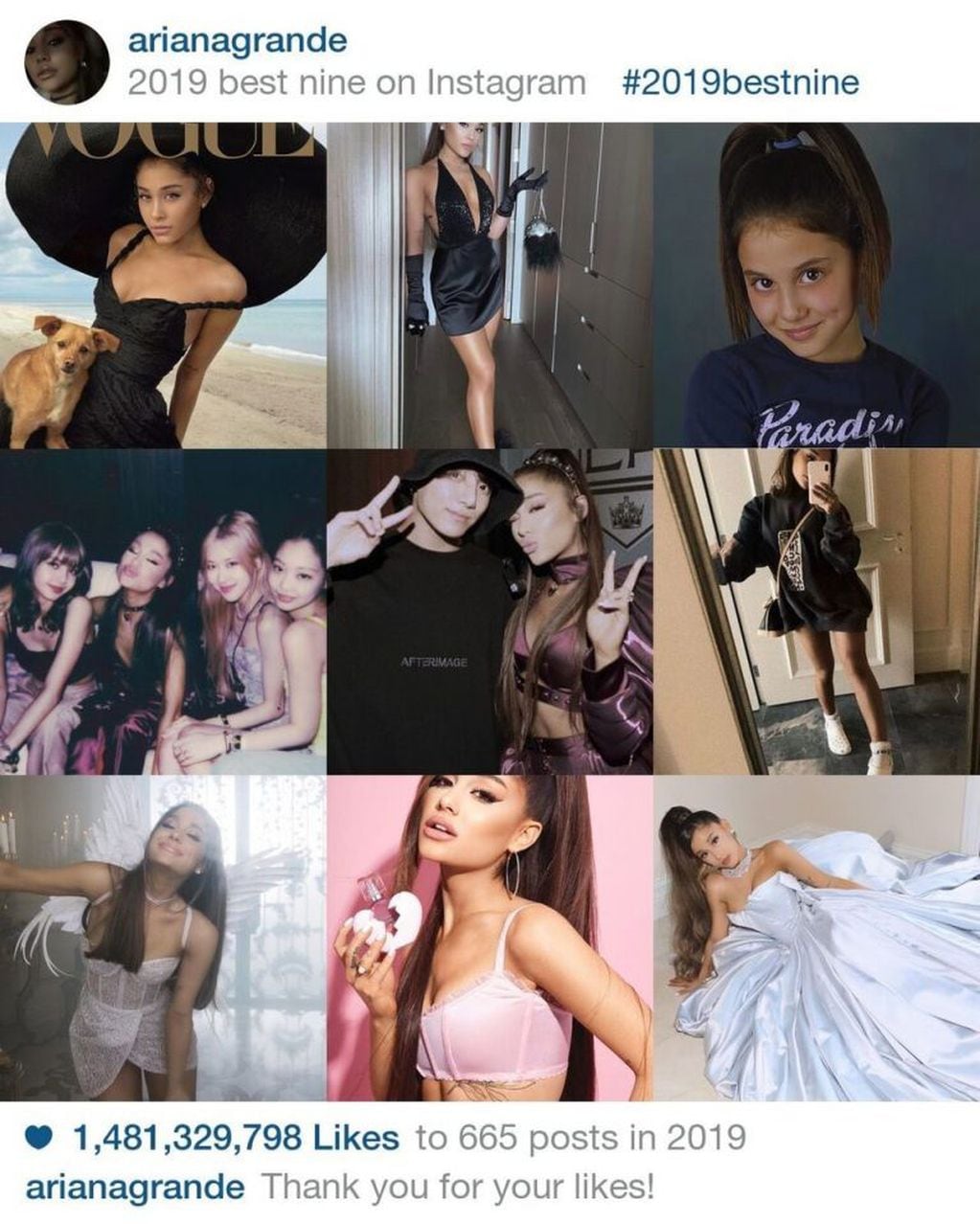 Best Nine de Ariana Grande.