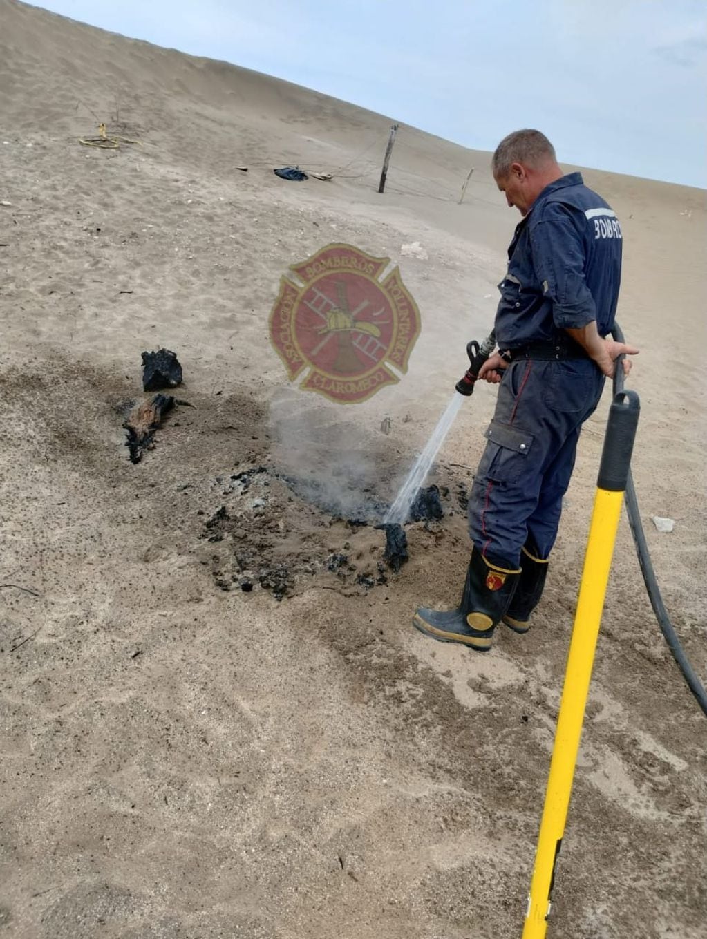 Bomberos Voluntarios de Claromecó solicitan no hacer fuego en lugares prohibidos