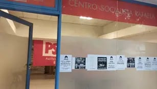 El partido socialista de Rafaela denunció el ataque a su sede por parte de militantes de Milei