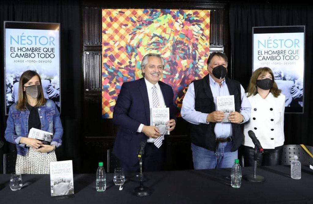 Alberto Fernández se emocionó al recordar a Néstor Kirchner. (Foto: Presidencia de la Nación)