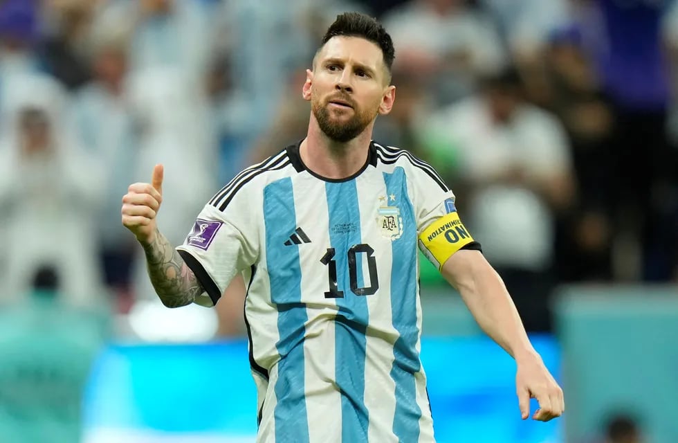 Messi celebra su gol ante Países Bajos (AP)