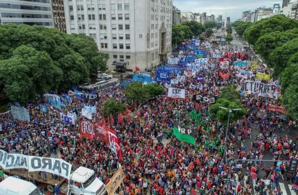 Movilizaciones en Capital Federal (Foto: Twitter/gabrielediego)