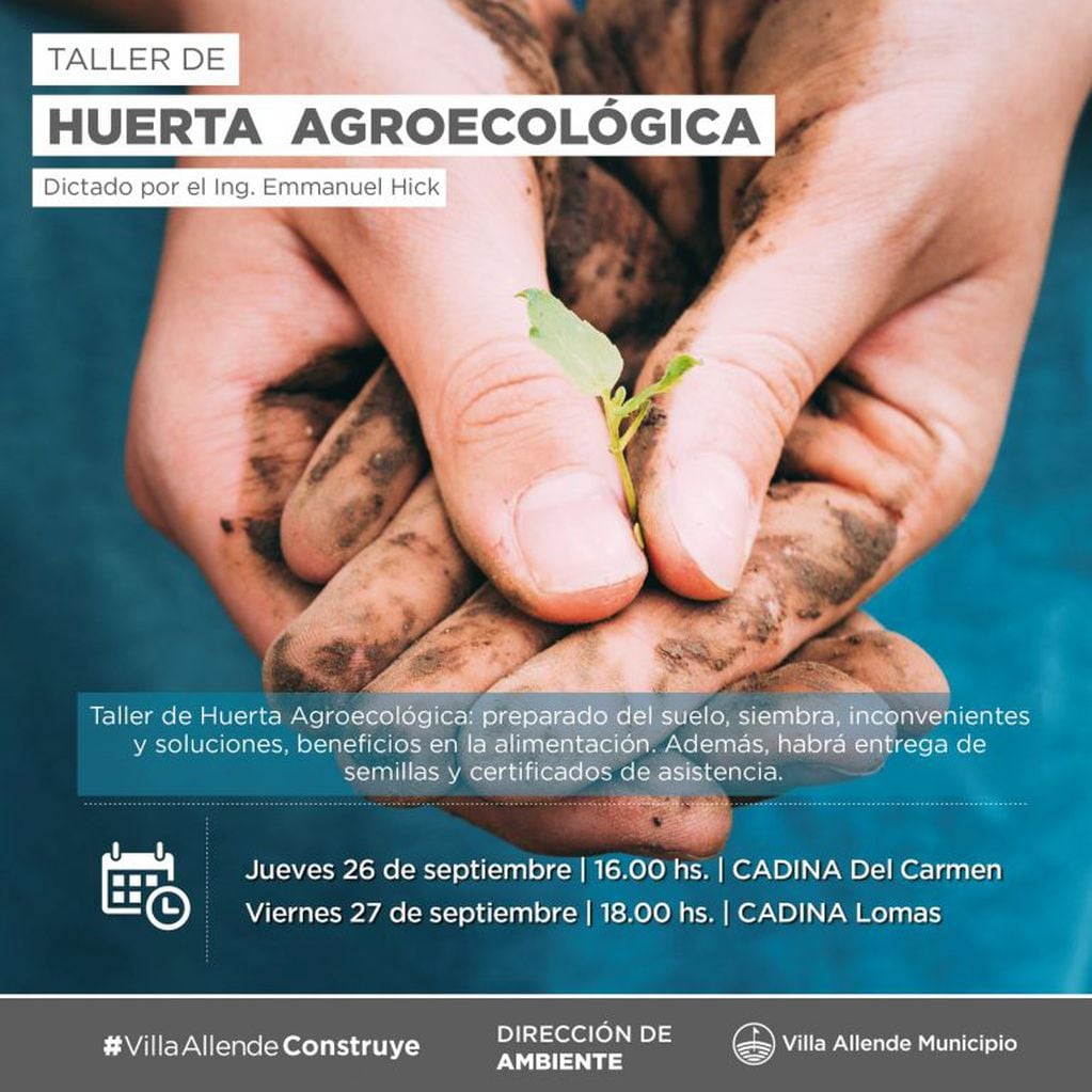 Nuevo taller de huerta agroecológica en Villa Allende
