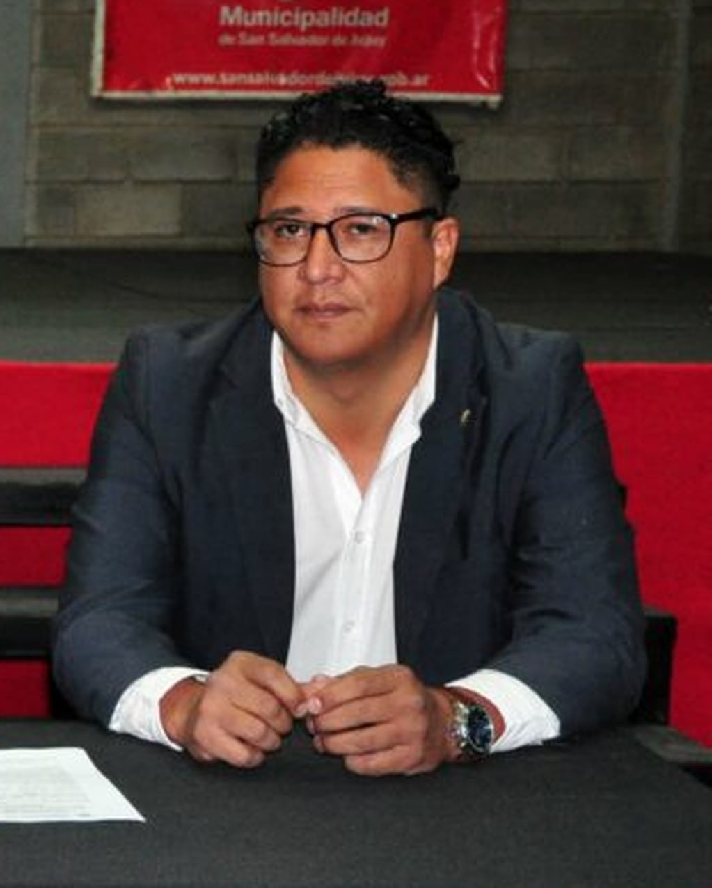 Facundo Chañi, director municipal de Nocturnidad, en San Salvador de Jujuy.