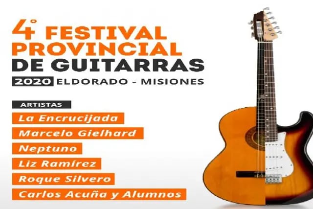 Este fin de semana se realizará la cuarta edición del Festival Provincial de Guitarras en Eldorado