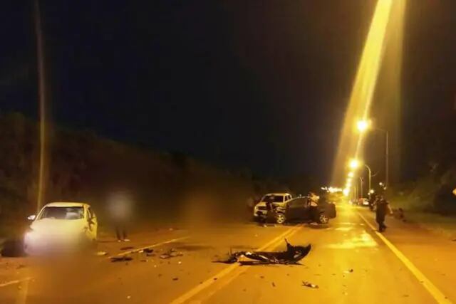 Se registró un cuádruple choque sobre la Ruta Nacional 14 en Oberá