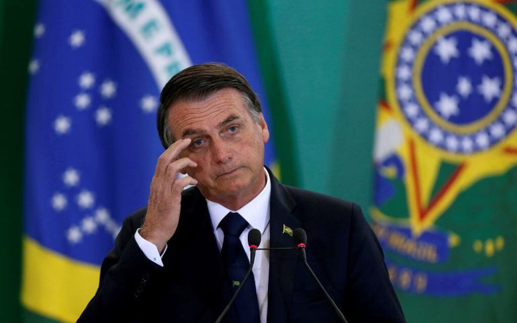 El presidente de Brasil, Jair Bolsonaro, país que crecerá un 0,9% este año y 2% el próximo. Crédito: REUTERS/Adriano Machado.