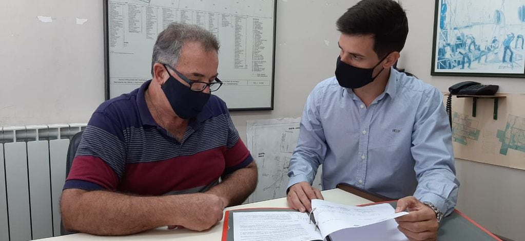 Los concejales Miguel Destéfanis y Leonardo Viotti, autores del proyecto