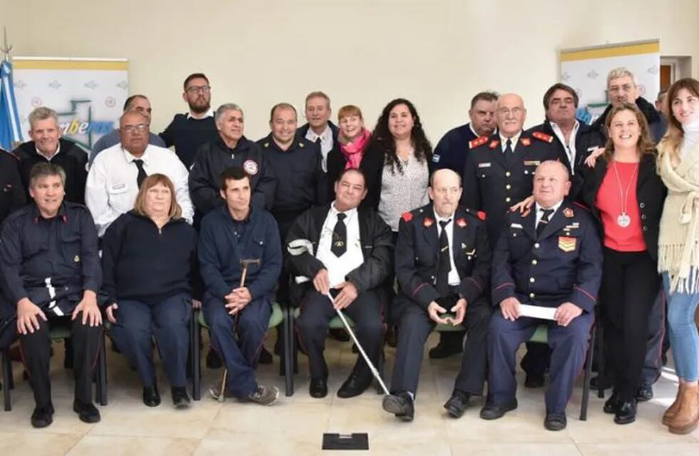 Entregaron pensiones a bomberos voluntarios (Gobierno de La Pampa)