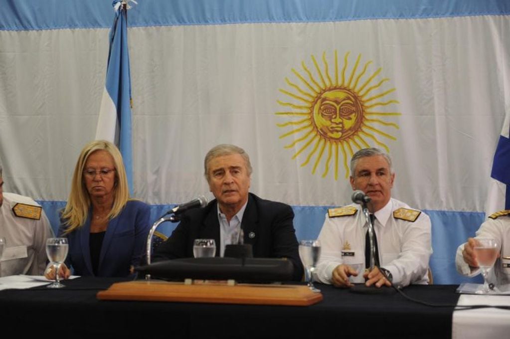 Oscar Aguad: "Ratificamos el hallazgo del submarino ARA San Juan" (Foto: Federico López Claro)