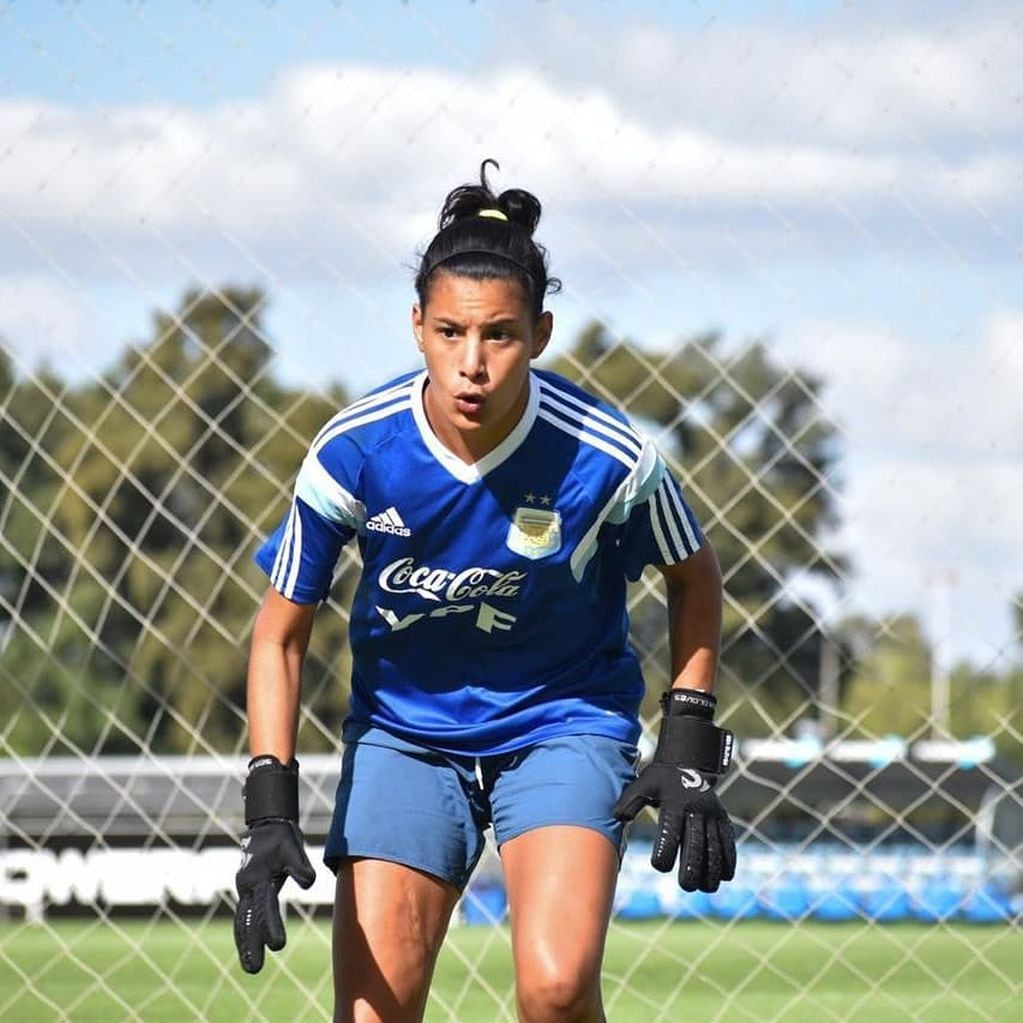 Brisa Ríos, convocada en el seleccionado juvenil en el 2020.