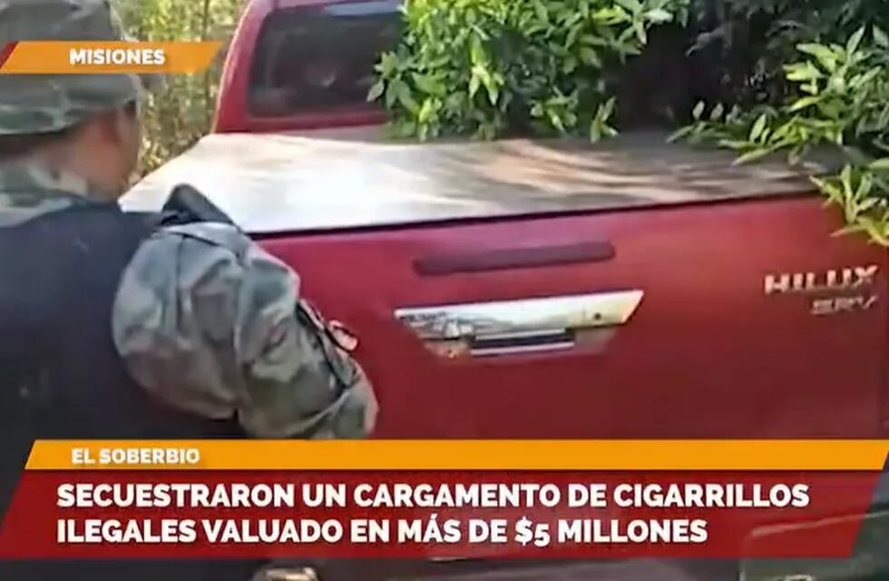 El Soberbio: secuestran millonario contrabando de cigarrillos.
