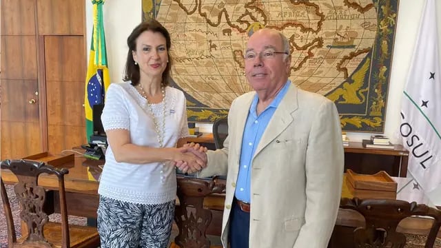 Diana Mondino viajó a Brasil para reunirse con el canciller Mauro Vieira