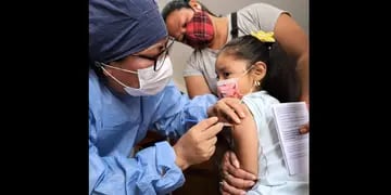 Vacunación pediátrica en Jujuy