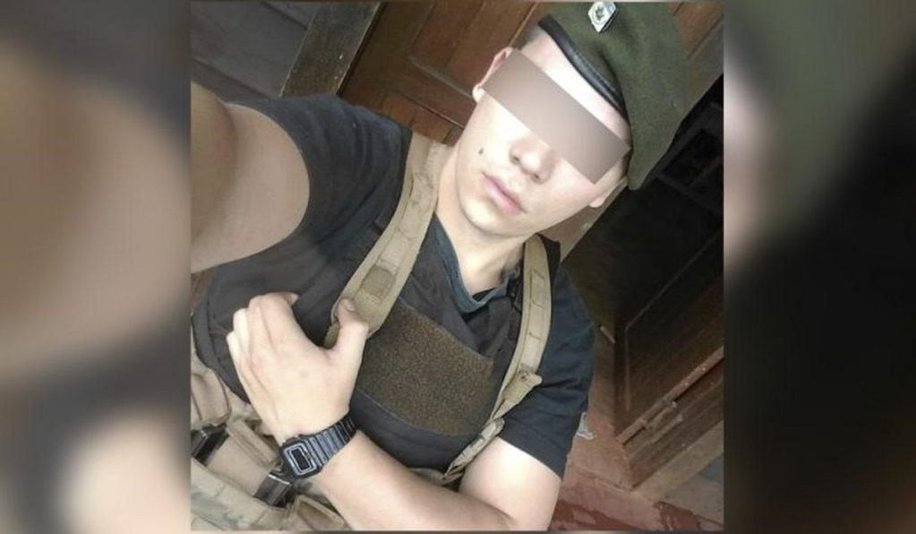 Carlos Villar, el soldado voluntario de 21 años señalado como presunto asesino de Vilma Mercado y reconocido por la joven de 16 años.