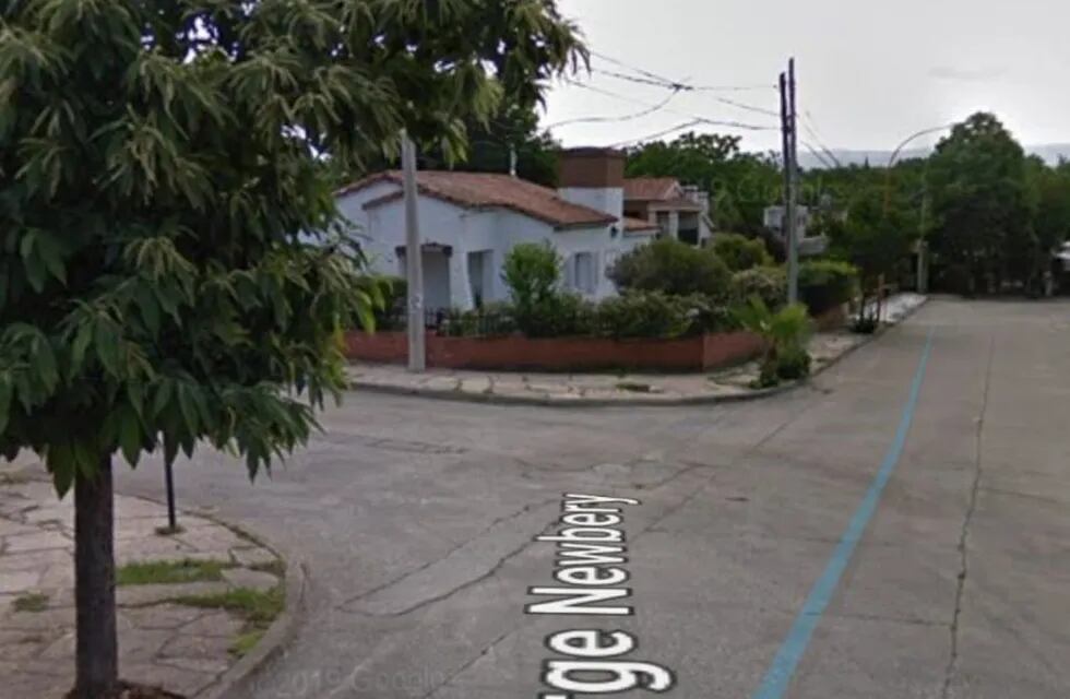 Jorge Newbery esquina José Ingenieros, el sitio en donde el delincuente fue atrapado. (Foto: Gloogle Map).