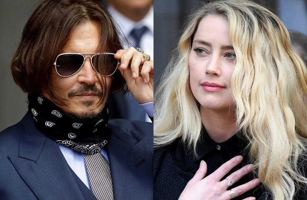 Johnny Depp y Amber Heard en un juicio en 2020. (Foto: AP)