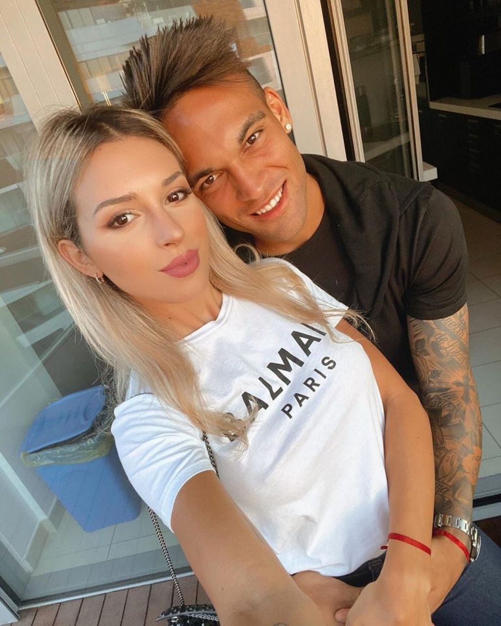 Lautaro Martínez y su novia Agustina Gandolfo (Instagram)