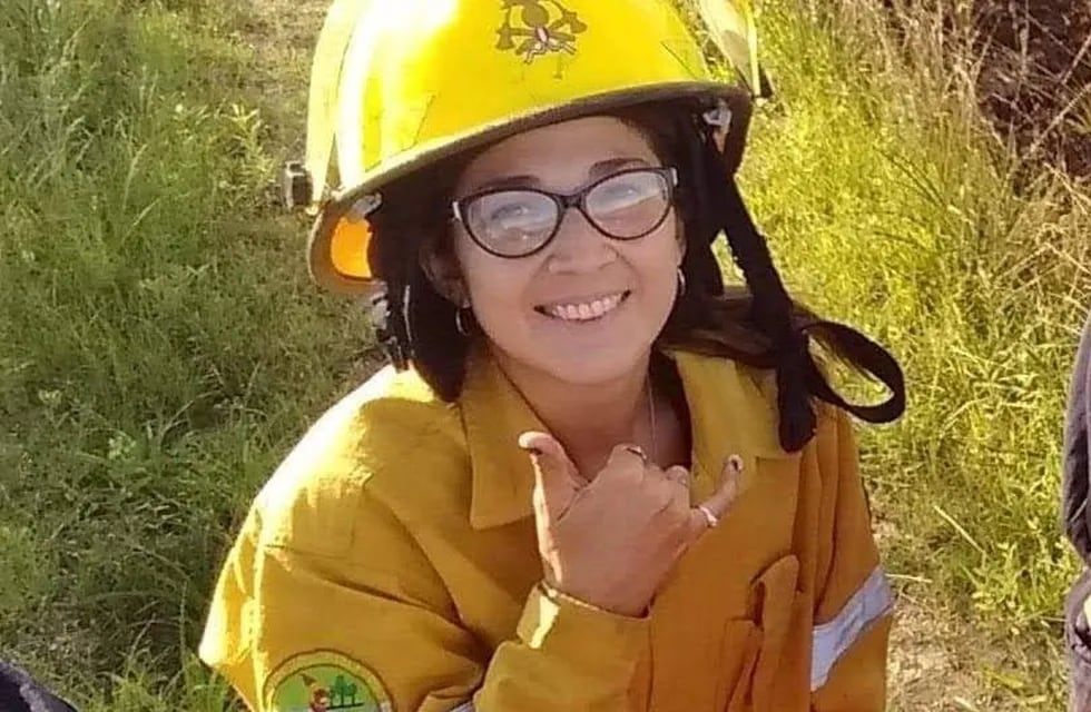 Macarena Barrios la bombero de Larroque le salvó la vida a su compañero de cuartel.