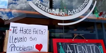 Gesto solidario en La Falda