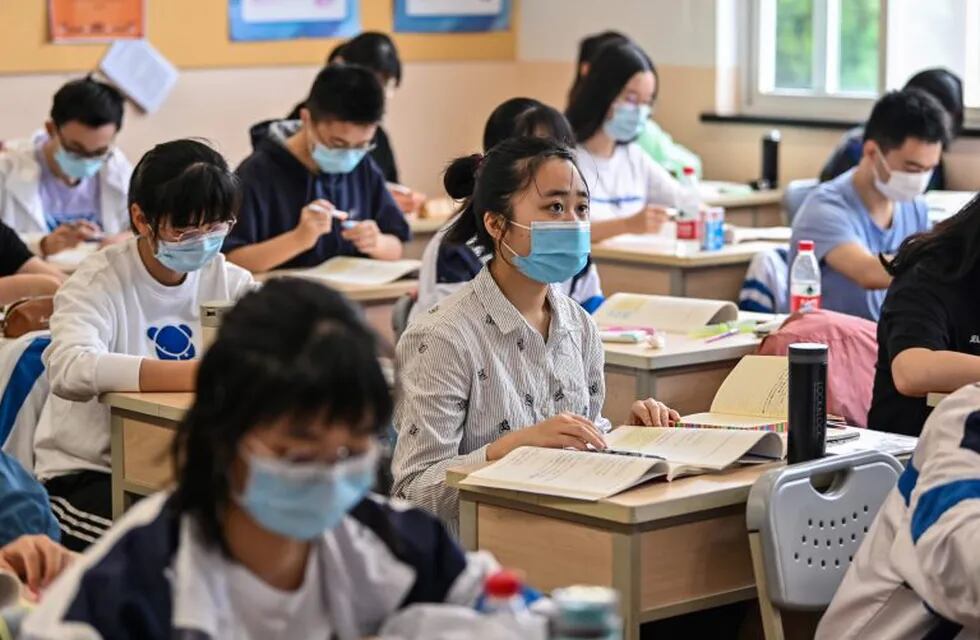Coronavirus: así es el regreso a clases en China. (AFP)